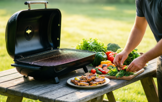 char-broil grill2go x200 review — lifestyle photo showing Char-Broil X200 Grill2Go - in use